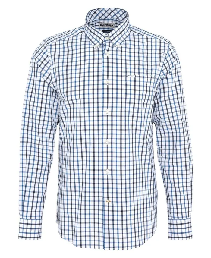 Eldon Tailored Shirt Dark Thistle Men Barbour Shirts