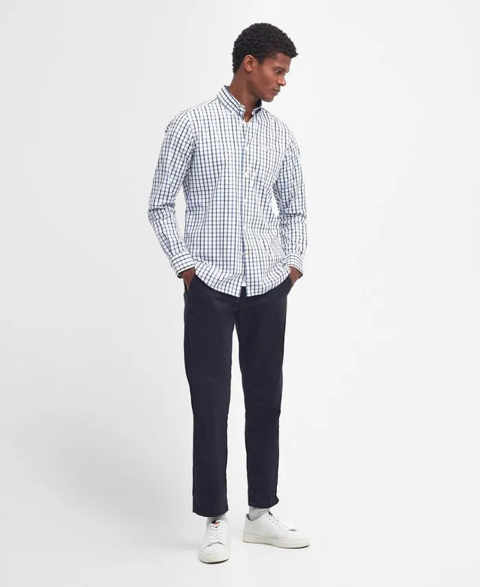 Eldon Tailored Shirt Dark Thistle Men Barbour Shirts