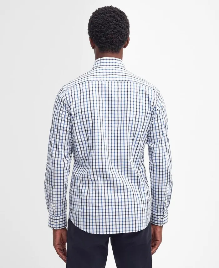 Eldon Tailored Shirt Dark Thistle Men Barbour Shirts