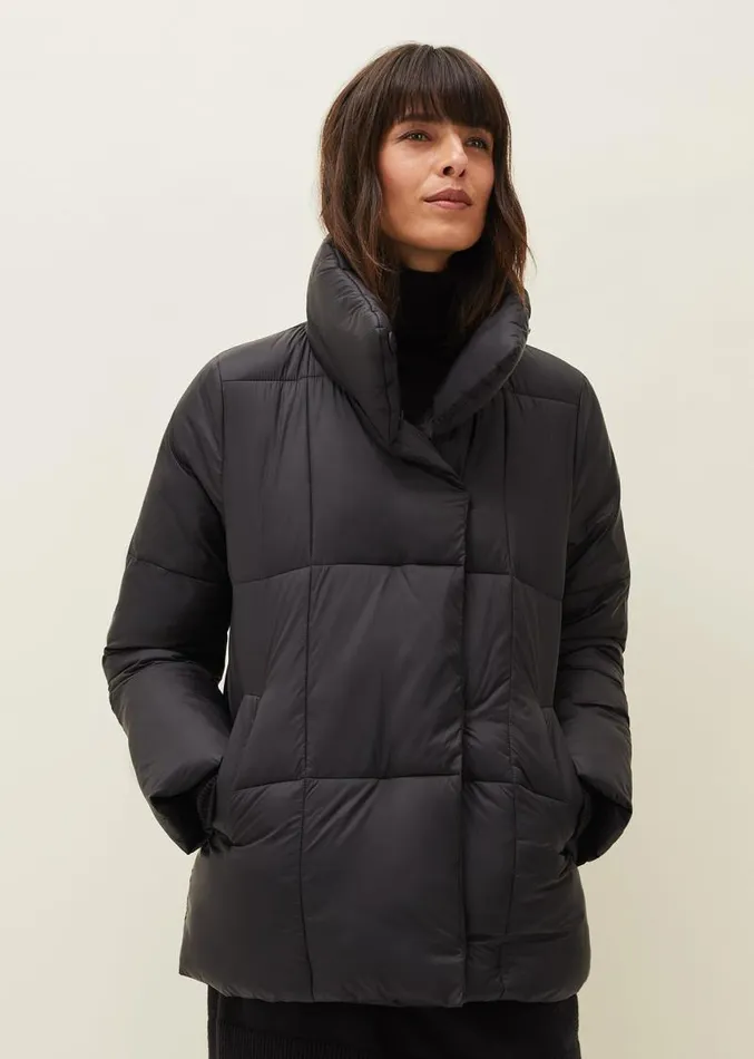Eshima Short Puffer Coat Black Women Phase Eight Coats