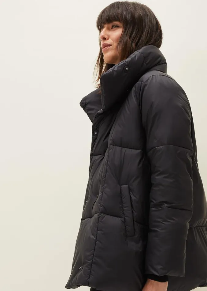 Eshima Short Puffer Coat Black Women Phase Eight Coats