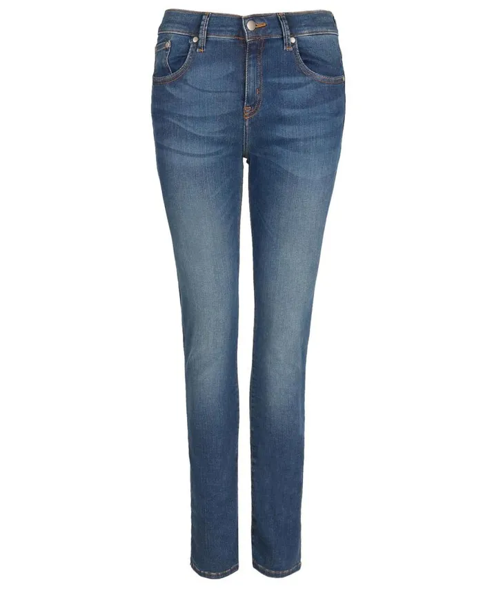 Essential Slim Jeans Worn Blue Women Barbour Trousers and Shorts