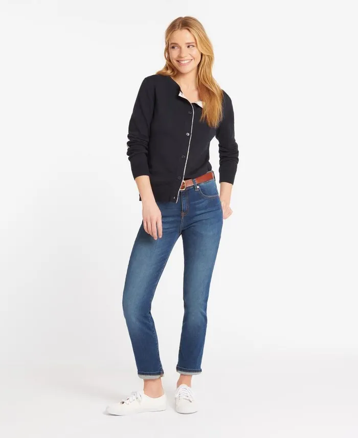 Essential Slim Jeans Worn Blue Women Barbour Trousers and Shorts