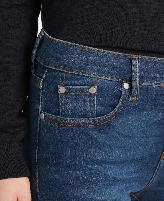 Essential Slim Jeans Worn Blue Women Barbour Trousers and Shorts