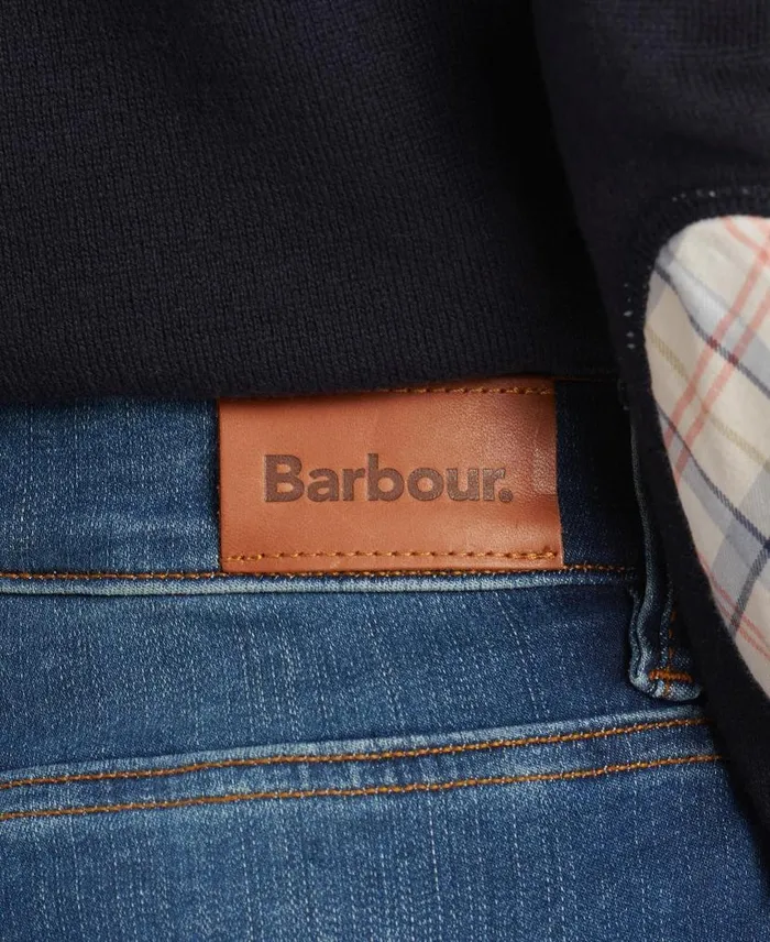 Essential Slim Jeans Worn Blue Women Barbour Trousers and Shorts