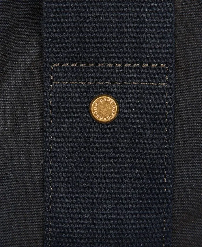 Essential Wax Holdall Navy Men Barbour Bags and Luggage