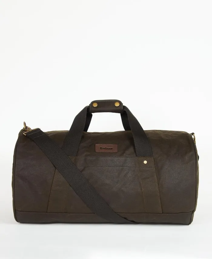 Explorer Wax Duffle Bag Navy Men Barbour Bags and Luggage