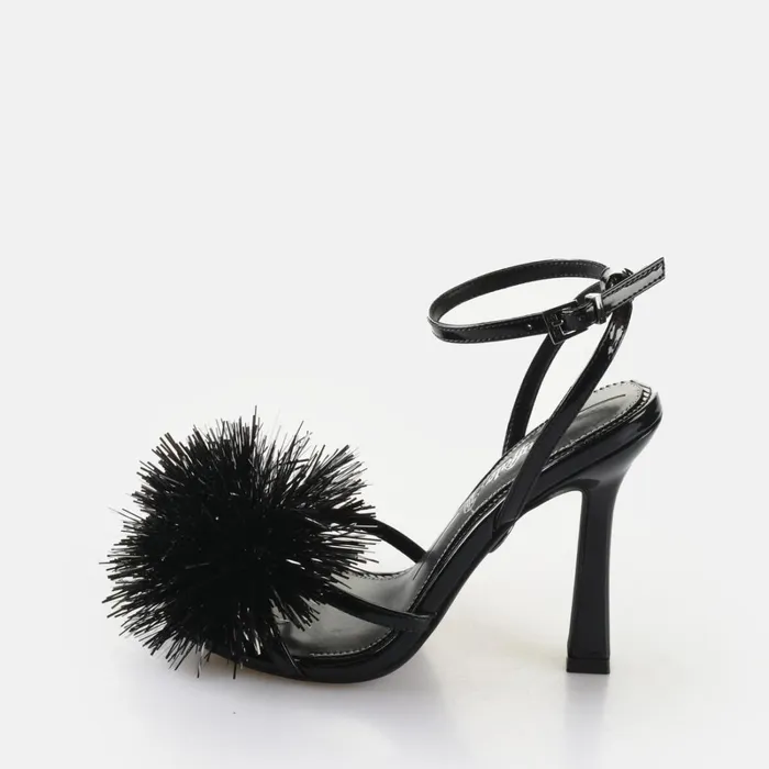 Fairy Fluff 8211 Vegan Patent 8211 Black Black Buffalo Heels