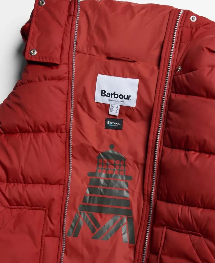 Ferndale Quilted Jacket Saffron Red Women Barbour Quilted Jackets
