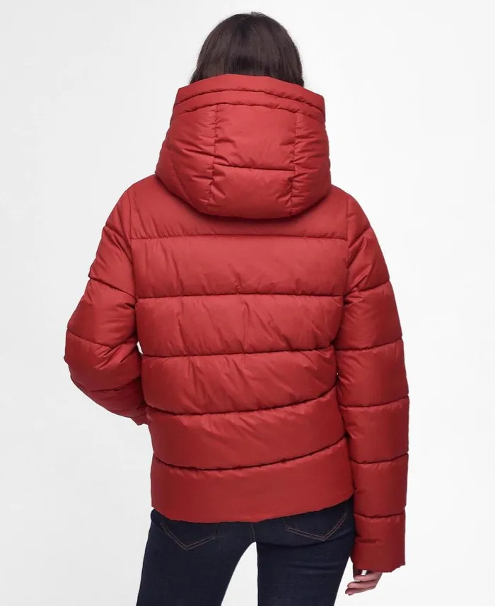 Ferndale Quilted Jacket Saffron Red Women Barbour Quilted Jackets