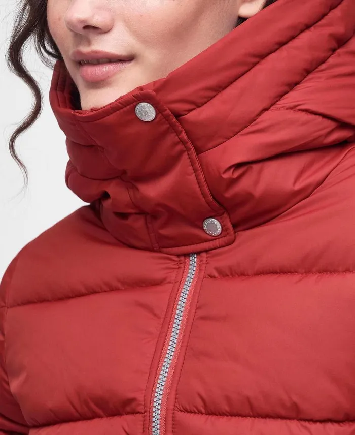 Ferndale Quilted Jacket Saffron Red Women Barbour Quilted Jackets
