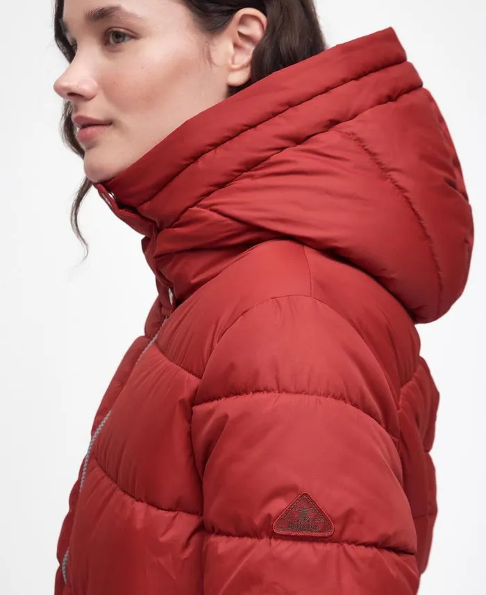 Ferndale Quilted Jacket Saffron Red Women Barbour Quilted Jackets