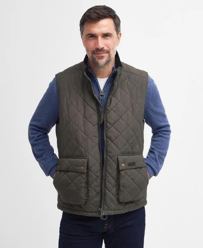 Fernwood Gilet Camel Men Barbour Gilets and Liners