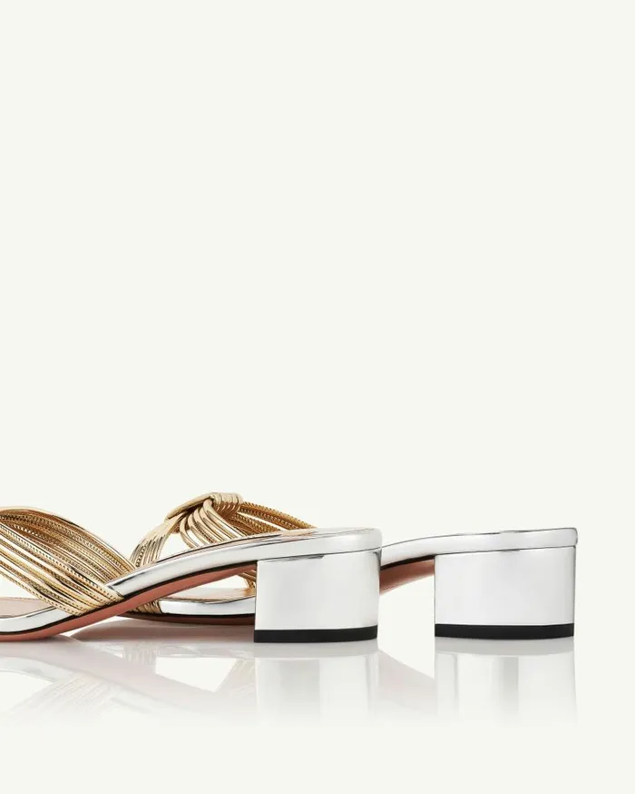 Film Sandal 35 Silver Women Aquazzura Sandals Film Sandal 35 Silver Women Aquazzura Sandals