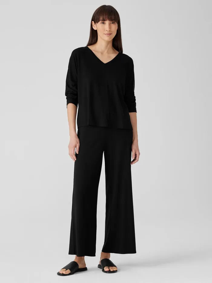 Fine Jersey DolmanSleeve Top Black Women Eileen Fisher Tops and Tees