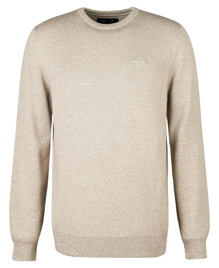 Firle Sweatshirt Olive Marl Men Barbour Jumpers