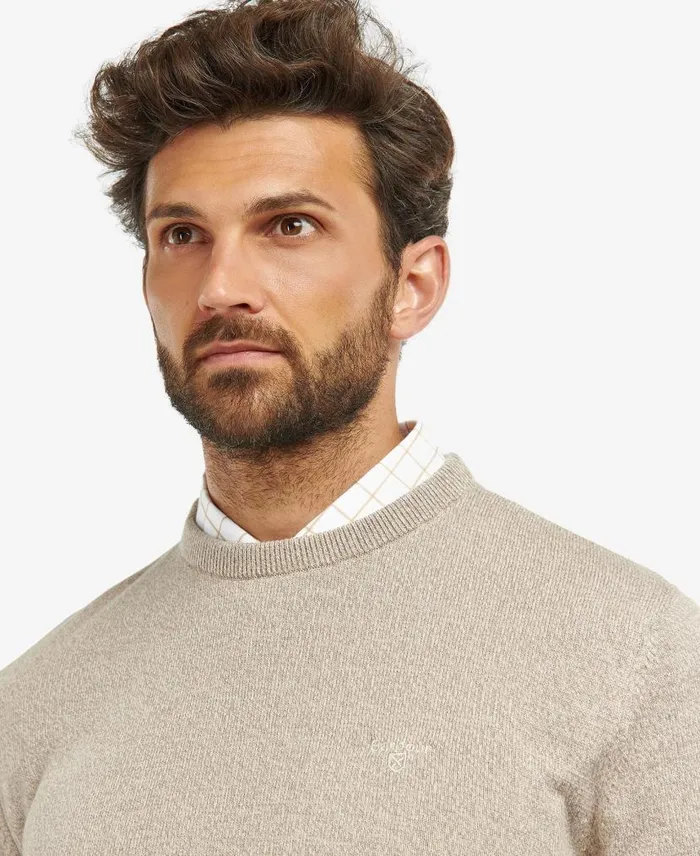 Firle Sweatshirt Olive Marl Men Barbour Jumpers