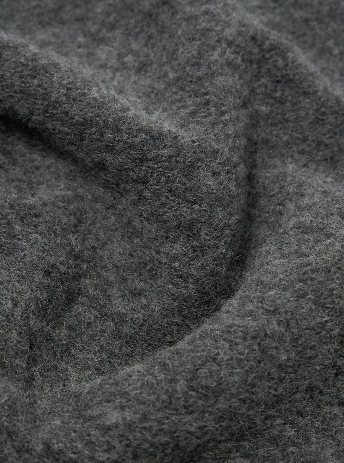 Fleece Men Universal Works Universal Works Zip Waistcoat In Grey Marl Wool Fleece