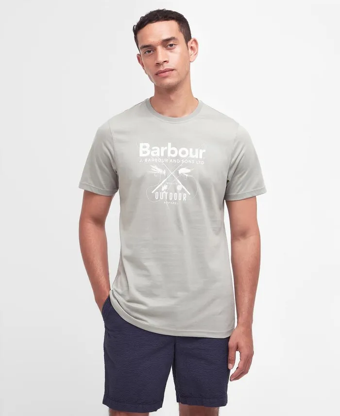 Fly Graphic TShirt Pink Mist Men Barbour TShirts