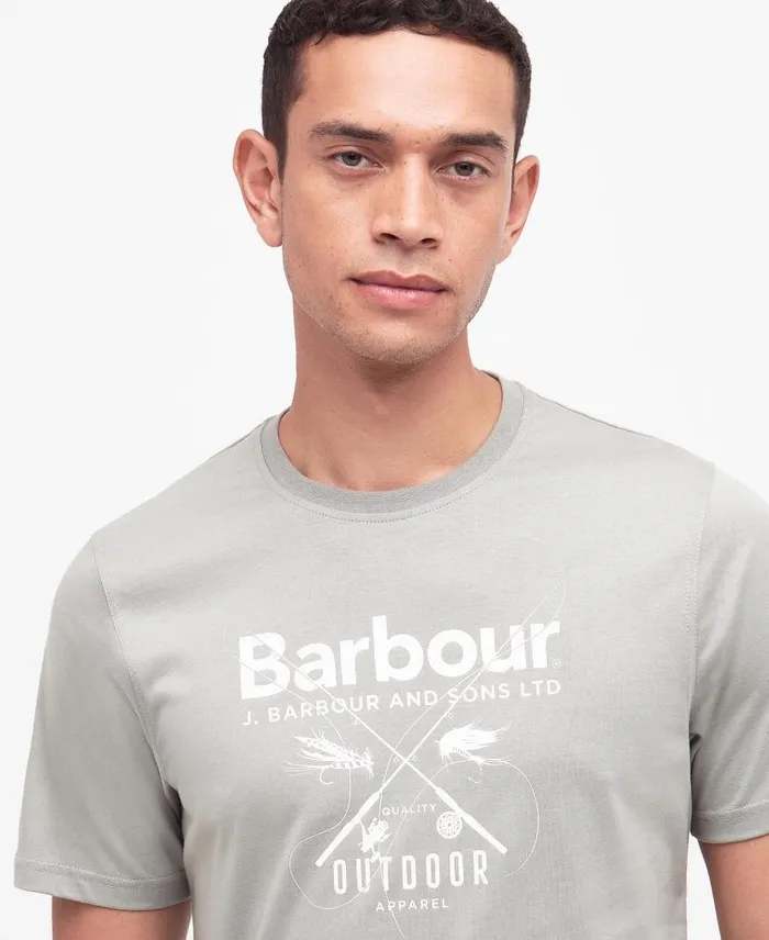 Fly Graphic TShirt Pink Mist Men Barbour TShirts