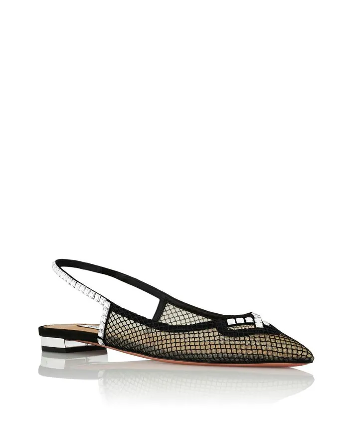 Forbidden Love Flat Black Women Aquazzura Flats Forbidden Love Flat Black Women Aquazzura Flats