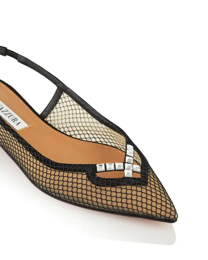 Forbidden Love Flat Black Women Aquazzura Flats Forbidden Love Flat Black Women Aquazzura Flats