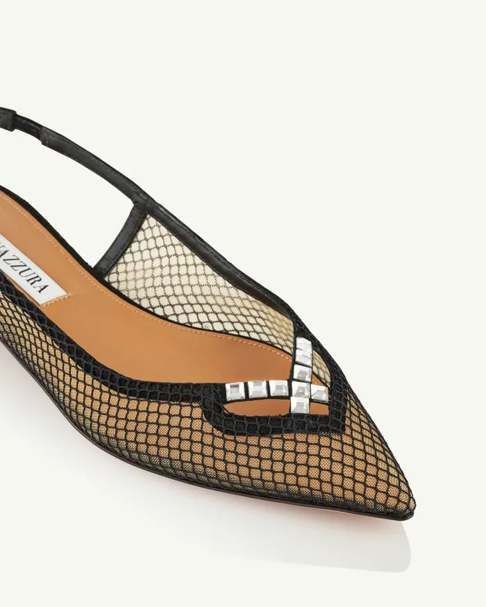 Forbidden Love Flat Black Women Aquazzura Flats Forbidden Love Flat Black Women Aquazzura Flats