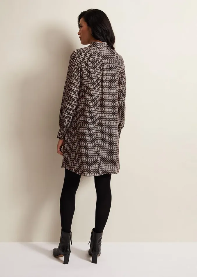 Fran Geo Swing Dress Blackmulti Women Phase Eight Dresses