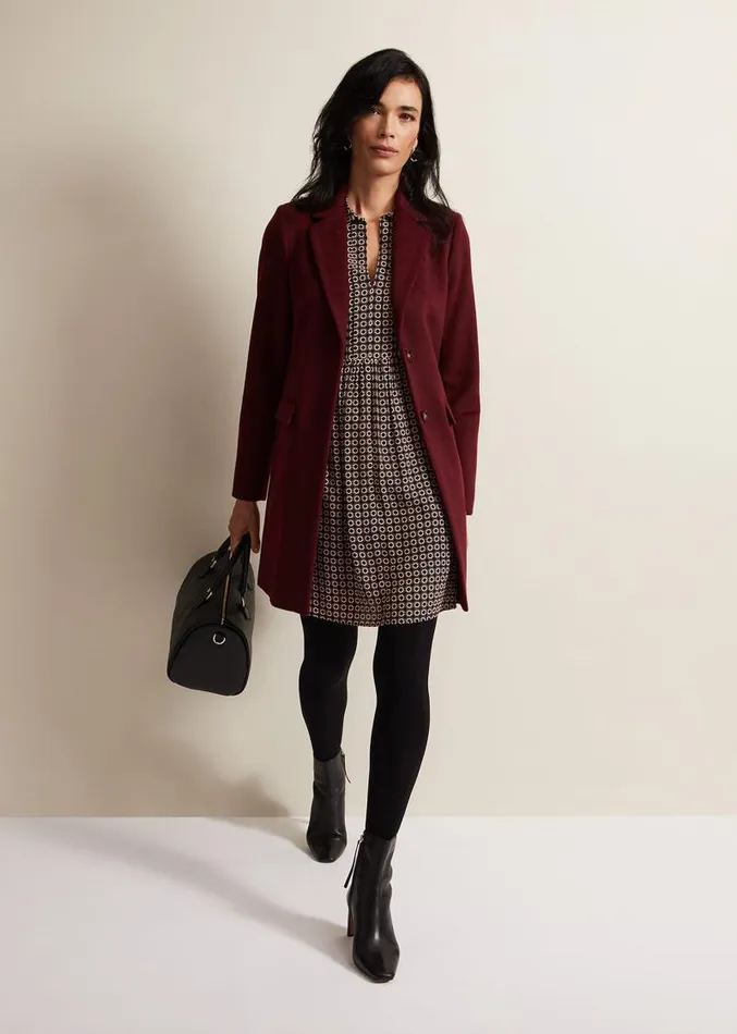 Fran Geo Swing Dress Blackmulti Women Phase Eight Dresses