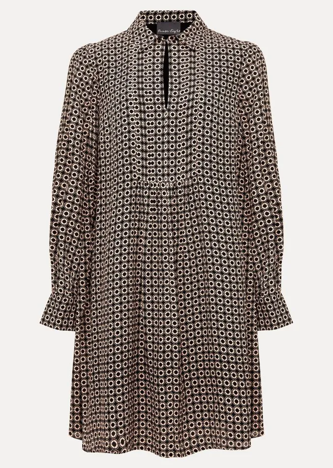 Fran Geo Swing Dress Blackmulti Women Phase Eight Dresses