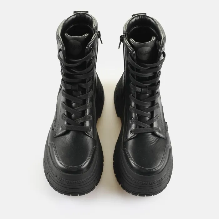 Fusion Lace Up Mid Black Buffalo Platforms Fusion Lace Up Mid Black Buffalo Platforms