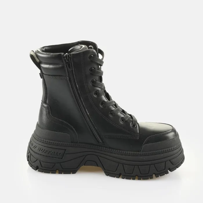 Fusion Lace Up Mid Black Buffalo Platforms Fusion Lace Up Mid Black Buffalo Platforms