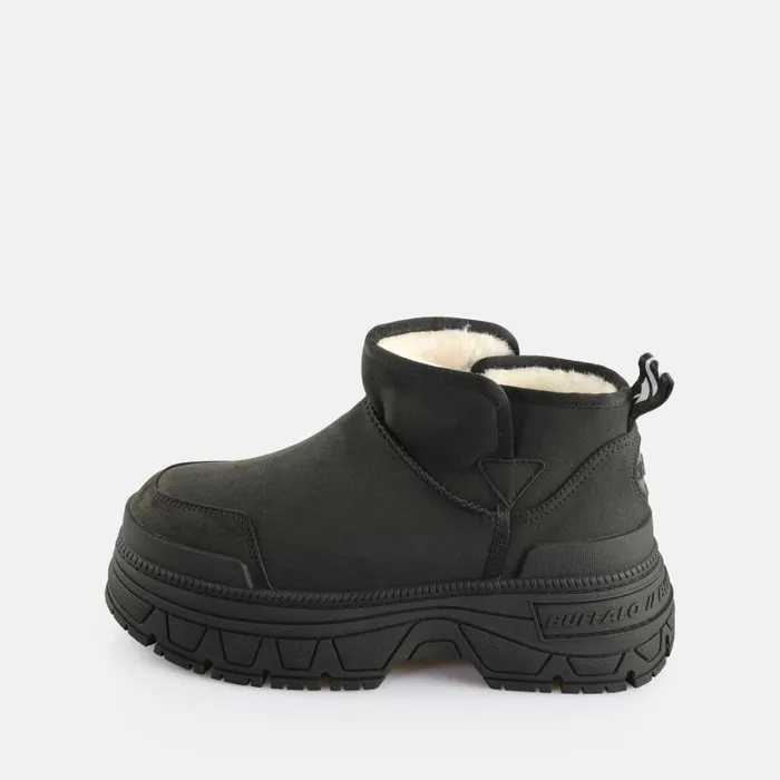 Fusion Slip On Lo Warm Black Buffalo Platforms