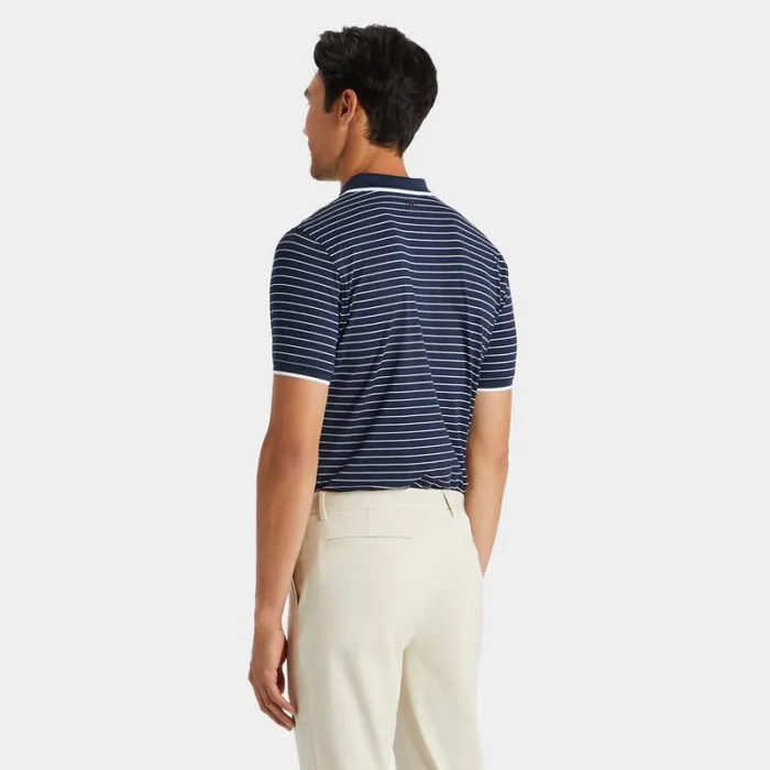 GFORE FINE LINE BANDED SLEEVE TECH PIQU POLO Twilight Men Polos and Shirts