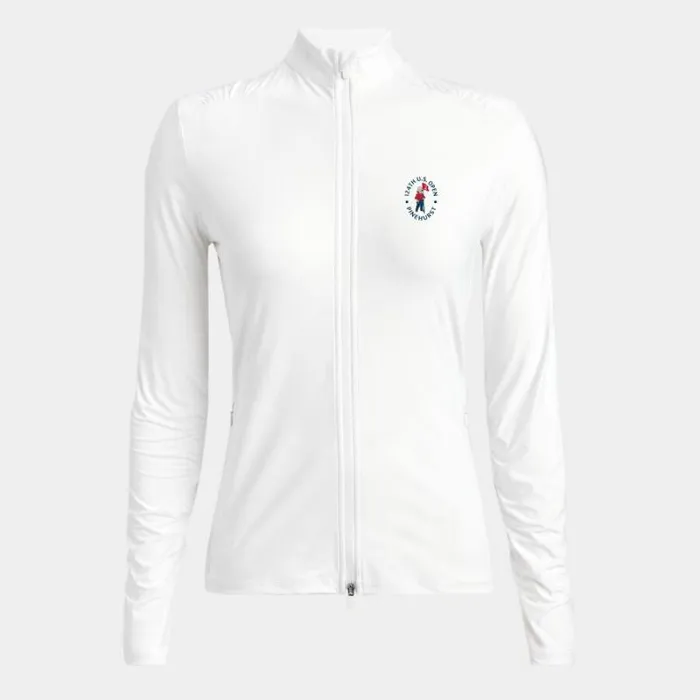 GFORE Limited Edition 2024 US Open SILKY TECH NYLON RUCHED MID LAYER Snow Women Mid Layers