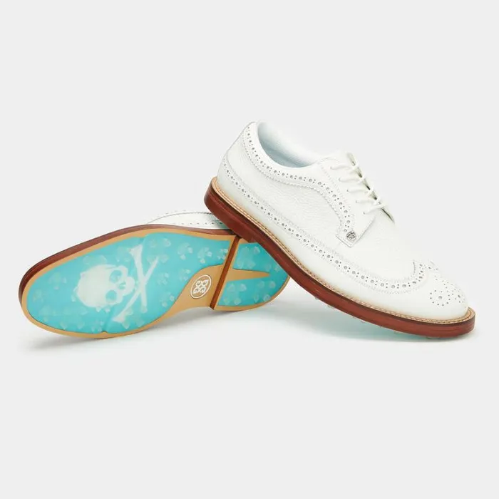 GFORE MEN039S GALLIVANTER LEATHER LUXE SOLE LONGWING GOLF SHOE Snow Men Golf Shoes
