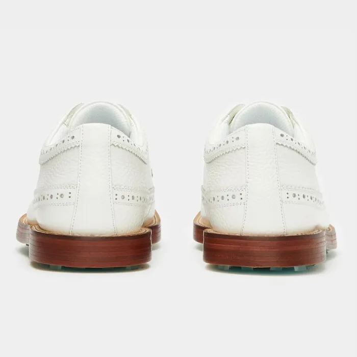 GFORE MEN039S GALLIVANTER LEATHER LUXE SOLE LONGWING GOLF SHOE Snow Men Golf Shoes