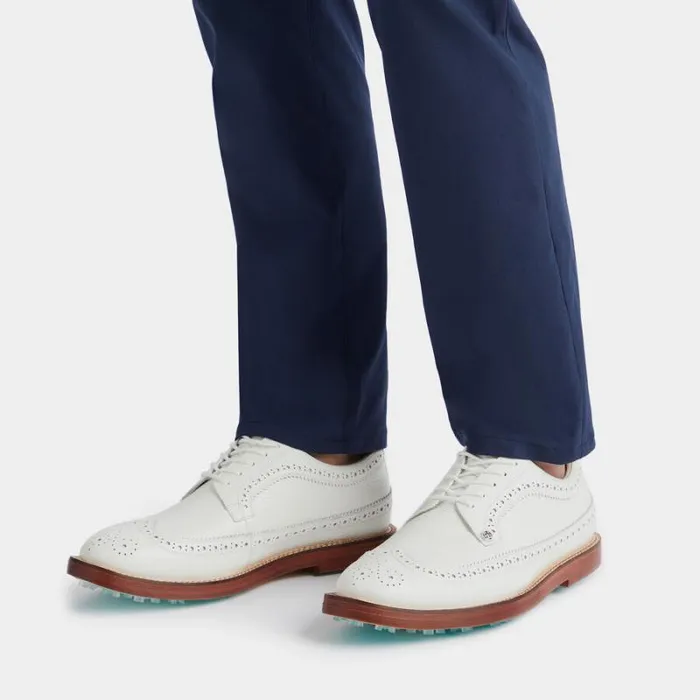 GFORE MEN039S GALLIVANTER LEATHER LUXE SOLE LONGWING GOLF SHOE Snow Men Golf Shoes
