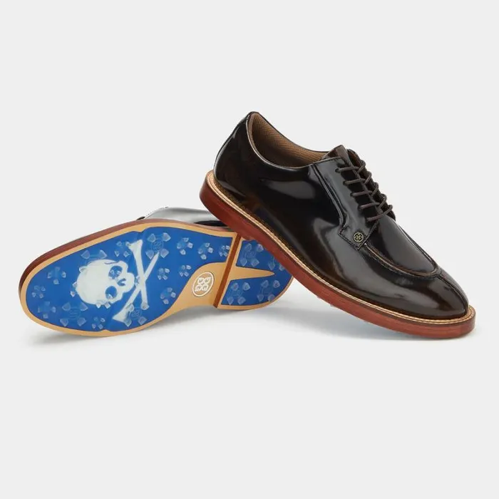 GFORE MEN039S GALLIVANTER LUXE LEATHER SOLE SPLIT TOE GOLF SHOE Espresso Men Golf Shoes