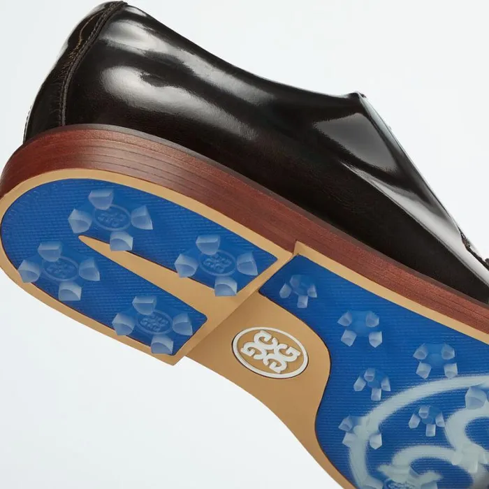 GFORE MEN039S GALLIVANTER LUXE LEATHER SOLE SPLIT TOE GOLF SHOE Espresso Men Golf Shoes