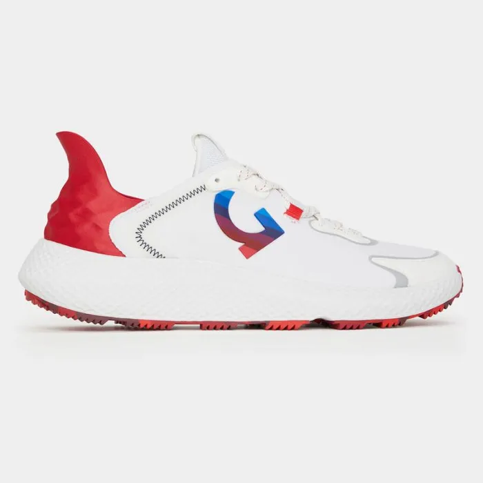GFORE MEN039S MG4X2 KNIT STRIPED QUARTER G HYBRID GOLF CROSS TRAINER Poppy Men Street Shoes