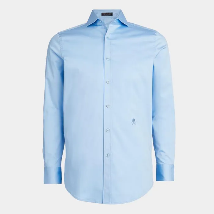 GFORE STRETCH ICE WOVEN MODERN SPREAD COLLAR SHIRT Baja Men Polos and Shirts