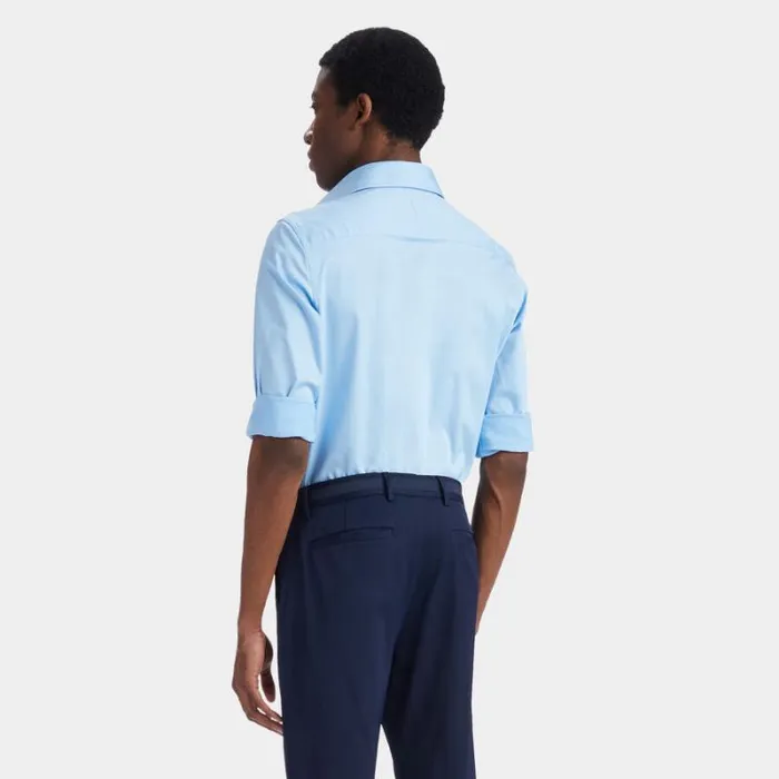 GFORE STRETCH ICE WOVEN MODERN SPREAD COLLAR SHIRT Baja Men Polos and Shirts