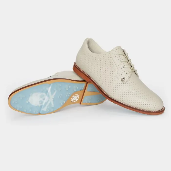 GFORE WOMEN039S GALLIVANTER PERFORATED LEATHER LUXE SOLE GOLF SHOE Stone Women Golf Shoes