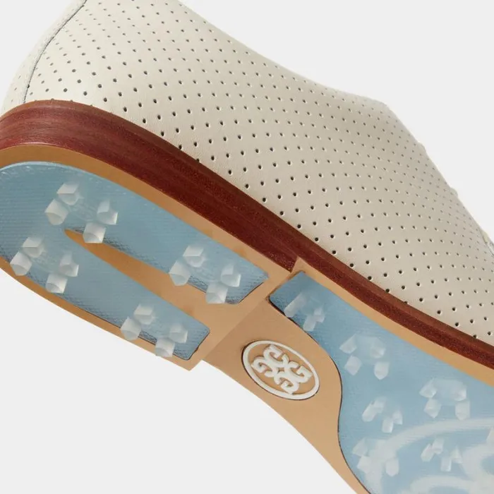 GFORE WOMEN039S GALLIVANTER PERFORATED LEATHER LUXE SOLE GOLF SHOE Stone Women Golf Shoes