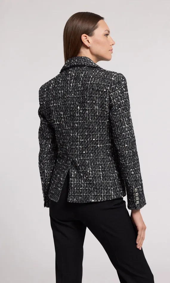 Generation Love Clothing Blazers and Jackets Eliza Tweed Blazer Grey Multi 8211 Women