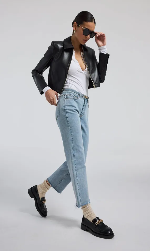 Generation Love Clothing Blazers and Jackets Lola Vegan Leather Jacket Black 8211 Women