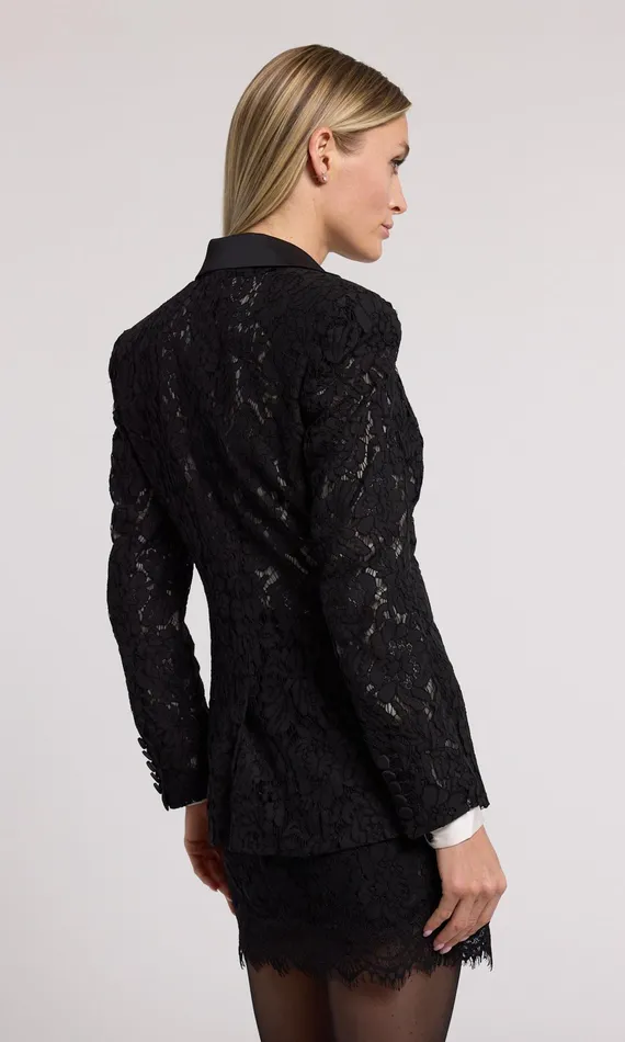 Generation Love Clothing Blazers and Jackets Zoya Lace Blazer Black 8211 Women
