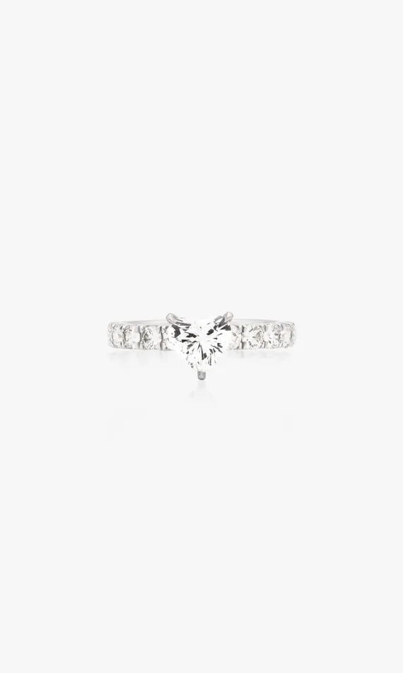 Generation Love Clothing Fine Jewelry Le Grand Amour Heart Ring 104 Carat White Gold 8211 Women