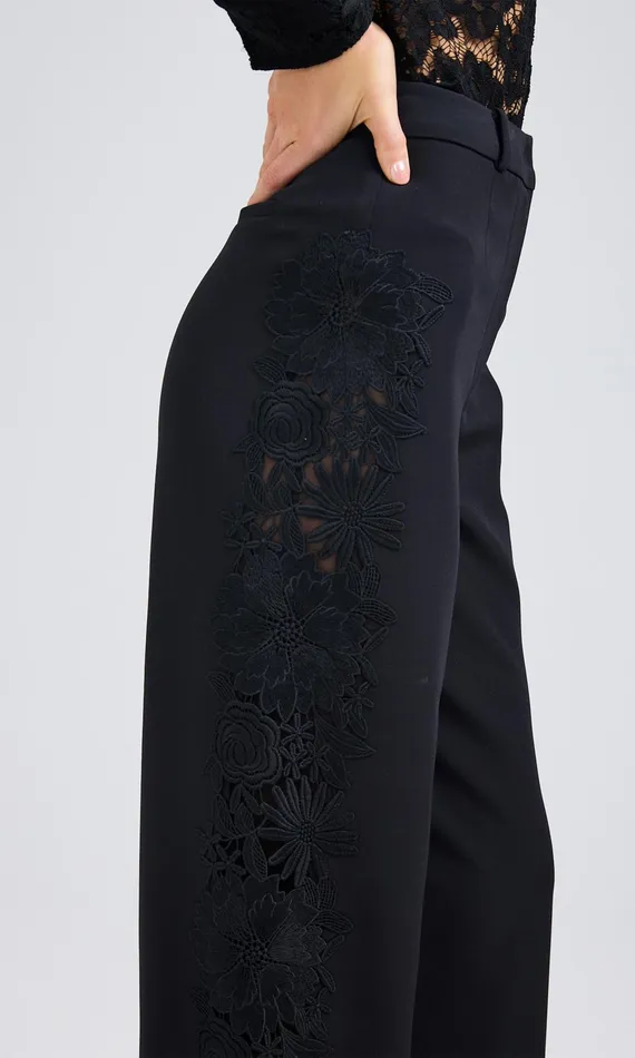 Generation Love Clothing Pants Brenna Lace Combo Pants Black 8211 Women